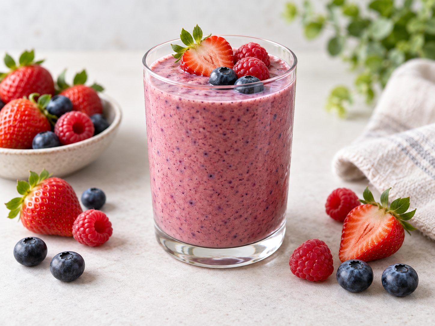 Berry breakfast smoothie