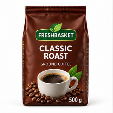 Classic Roast Ground Coffee, 500 g